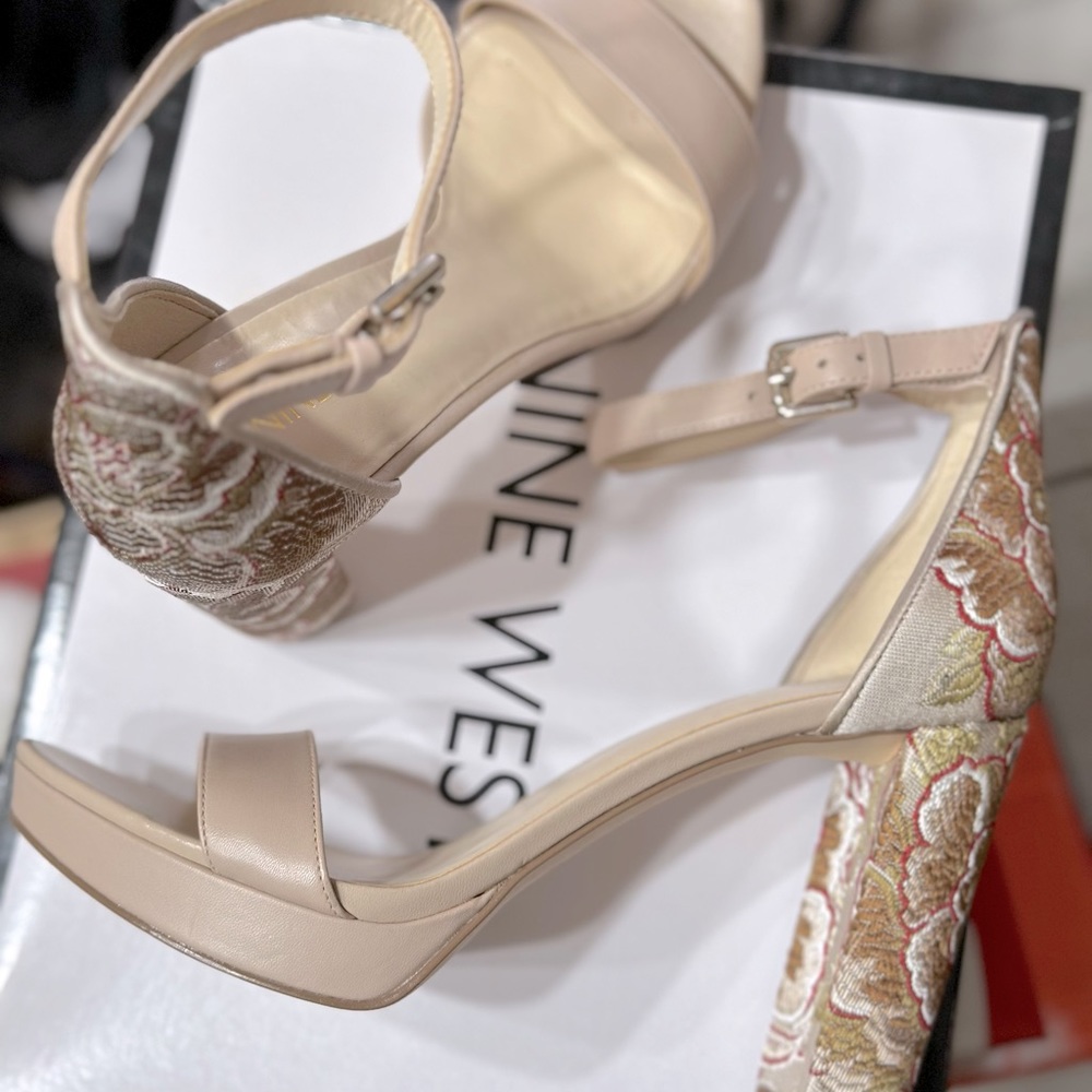 Nine West Women's Block Heel Dress Sandals US 6.5